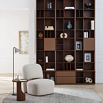 Приставной столик из массива дерева Walnut варинант исполнения - 7 | Loft Concept в Казани