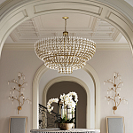 Бра с каркасом в виде веток усыпанных кристаллами Branches with Crystals варинант исполнения - 4 | Loft Concept в Казани