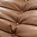 Дизайнерский кожаный диван коричневый без подлокотников Aveline Leather Sofa варинант исполнения - 5 | Loft Concept в Казани