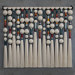 Панно на стену из хлопковых нитей Multi Morse Wall Hanging  варинант исполнения - 2 | Loft Concept в Казани