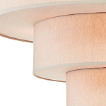 Люстра круглая трехъярусная с тканевыми абажурами Light Soft Glow варинант исполнения - 2 | Loft Concept в Казани