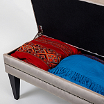 Мягкая банкетка с зоной для хранения Casket Beige варинант исполнения - 4 | Loft Concept в Казани