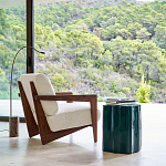 Кресло Avalon White Boucle из массива ореха варинант исполнения - 7 | Loft Concept в Казани