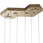 Люстра c 6-ю стеклянными плафонами золото Sparkling Bubbles Tube Gold Hanging Lamp варинант исполнения - 3 | Loft Concept в Казани