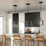 Подвесной светильник светодиодный в форме клетки Kichler варинант исполнения - 6 | Loft Concept в Казани