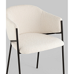 Стул Brace букле белый варинант исполнения - 2 | Loft Concept в Казани