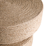 Приставной стол с отделкой из джута Juti D35 см варинант исполнения - 4 | Loft Concept в Казани