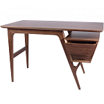 Письменный стол прямоугольный с 2-мя ящиками и полкой Idenontal варинант исполнения - 5 | Loft Concept в Казани