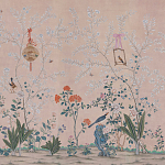 Обои ручная роспись Cecily pink варинант исполнения - 2 | Loft Concept в Казани