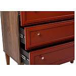 Комод красный из массива бука с 3-мя ящиками Wenge Light варинант исполнения - 5 | Loft Concept в Казани