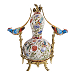 Ваза из фарфора с птицами и цветочной росписью Garden of Eden варинант исполнения - 2 | Loft Concept в Казани