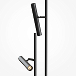 Напольный торшер светодионый черный Lumen Duo варинант исполнения - 2 | Loft Concept в Казани