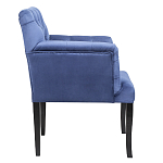 Кресло Addison Chic Armchair deep blue velour варинант исполнения - 2 | Loft Concept в Казани
