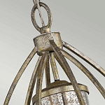 Подвесной светильник овальной формы с цилиндрическим плафоном в цвете сусальное серебро Kichler варинант исполнения - 3 | Loft Concept в Казани