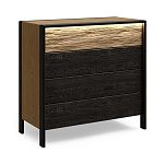 Комод 4 ящика с подсветкой на рельефном фасаде Warm Industrial варинант исполнения - 3 | Loft Concept в Казани