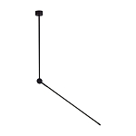 Потолочный светильник черного цвета с поворотным вытянутым плафоном Trumpet tube варинант исполнения - 1 | Loft Concept в Казани