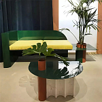 Дизайнерский журнальный стол с рельефным основанием Dutynor варинант исполнения - 3 | Loft Concept в Казани