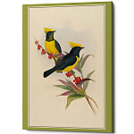 Постер на холсте с изображением птиц Blooming Birds Poster варинант исполнения - 9 | Loft Concept в Казани