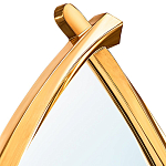 Зеркало овальное в деревянной золотистой раме Oval Gold Lines варинант исполнения - 2 | Loft Concept в Казани