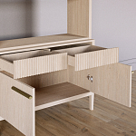 Стеллаж Primo с ящиками Светлый дуб  варинант исполнения - 6 | Loft Concept в Казани