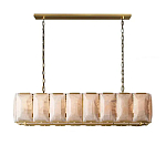 Люстра с абажуром из прямоугольных мраморных панелей Calling to Shine варинант исполнения - 7 | Loft Concept в Казани