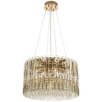 Круглая люстра с металлическими и хрустальными подвесками Bonnay Crystal Chandelier варинант исполнения - 4 | Loft Concept в Казани