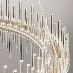 Люстра круглая с прозрачными стеклянными трубками 51 см Nembus варинант исполнения - 11 | Loft Concept в Казани