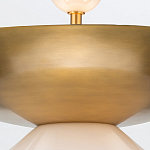 Подвесной светильник латунного цвета с конусовидным белым плафоном Quintiesse варинант исполнения - 11 | Loft Concept в Казани