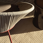 Дизайнерское уличное кресло с веревочной спинкой PETALO Armchair варинант исполнения - 9 | Loft Concept в Казани