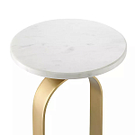 Столик приставной с овальным золотым основанием Oval Gold Base варинант исполнения - 2 | Loft Concept в Казани