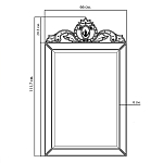 Зеркало настенное в раме Venetian Mirror варинант исполнения - 2 | Loft Concept в Казани