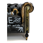 Диван в Лофт Честерфильд граффити из винтажной кожи GRAFFITI PARA Chesterfield варинант исполнения - 6 | Loft Concept в Казани