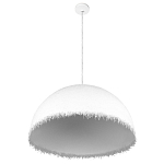 Подвесной светильник в форме купола белого цвета с ажурной бахромой Tactile Line варинант исполнения - 4 | Loft Concept в Казани