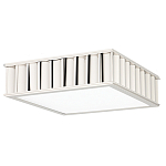 Потолочный светильник квадратный с гофрированным серебрянным абажуром Millennium варинант исполнения - 2 | Loft Concept в Казани