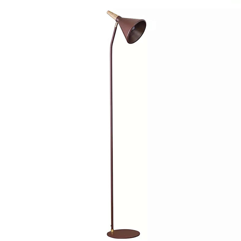 Торшер с конусообразным плафоном Plum Floor Lamp Сливовый Бежевый в Казани | Loft Concept 