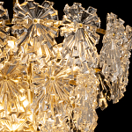 Люстра многоярусная с объемными прозрачными цветами Hanging Flowers варинант исполнения - 5 | Loft Concept в Казани