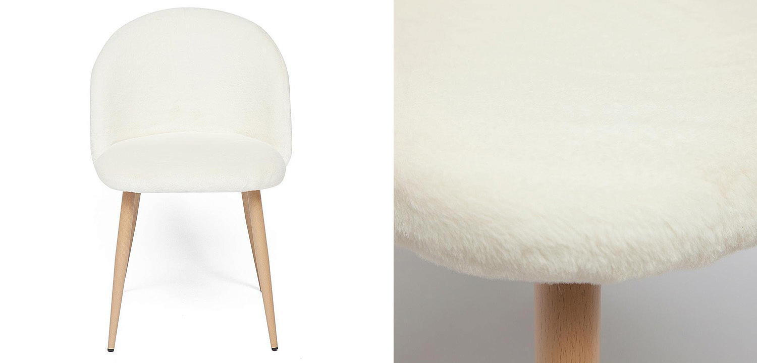 Стул Lea white plush - Loft-Concept в Казани