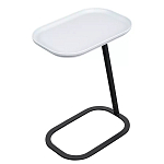 Столик приставной с прямоугольной серой столешницей Steel Stable Table варинант исполнения - 2 | Loft Concept в Казани