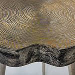 Металлический столик со столешницей в виде слеба Slabby варинант исполнения - 4 | Loft Concept в Казани