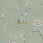 Обои ручная роспись Badminton Mercury Grey варинант исполнения - 3 | Loft Concept в Казани