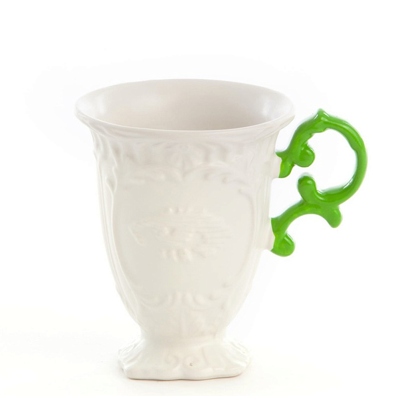 Кружка Seletti I-Mug Green Белый Зеленый в Казани | Loft Concept 