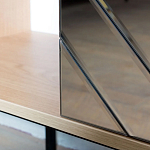 ТВ-тумба с зеркальным декором Serena TV-Stand варинант исполнения - 4 | Loft Concept в Казани