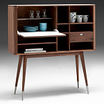 Дизайнерский комод-буфет на высоких ножках с выдвижными ящиками и открытыми полками Joshar варинант исполнения - 2 | Loft Concept в Казани