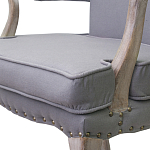 Кресло Aubrey Classical Armchair grey flax варинант исполнения - 4 | Loft Concept в Казани