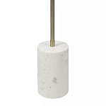 Торшер золотистый с 2-мя подвижными плафонами на белом мраморном основании Streams of Light варинант исполнения - 3 | Loft Concept в Казани