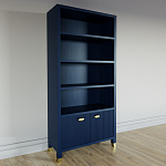 Книжный Стеллаж Elsa Dreams Blue с задней стенкой варинант исполнения - 2 | Loft Concept в Казани