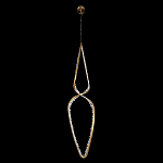 Подвесной светильник обрамленный элементами в виде кристаллов Smooth Shine варинант исполнения - 3 | Loft Concept в Казани