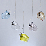 Люстра линейная с 5-ю разноцветными стеклянными плафонами Kaleido варинант исполнения - 4 | Loft Concept в Казани