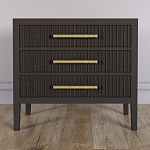 Тумба Primo  с тремя ящиками шпон темный орех варинант исполнения - 2 | Loft Concept в Казани