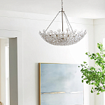 Люстра декорированная цветами из стекла Lightness of Flowers варинант исполнения - 3 | Loft Concept в Казани